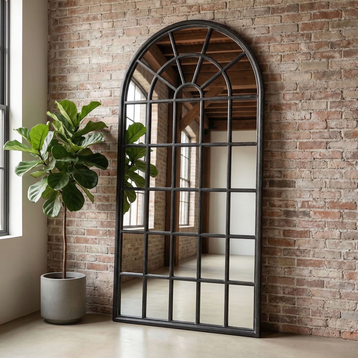 Berwyn - Floor Mirror - Brown
