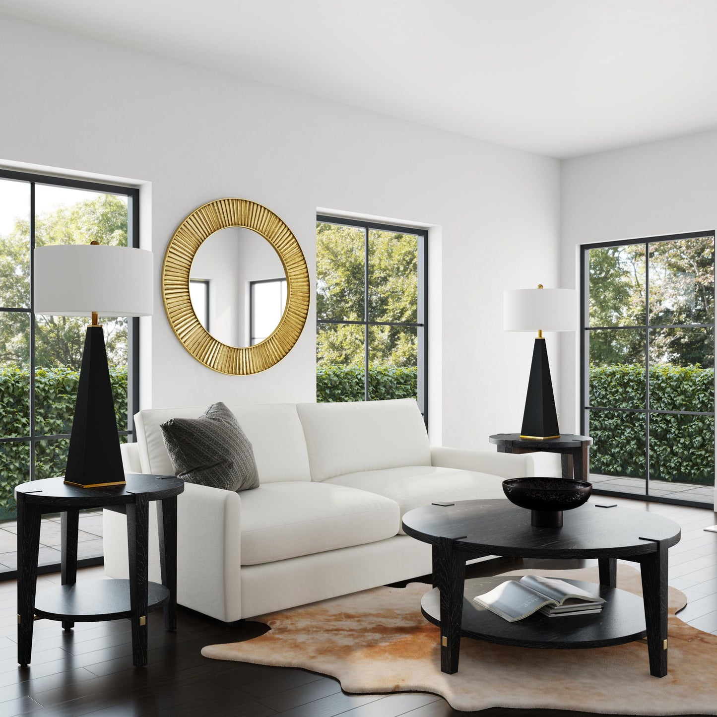 Whitfield - Round Cocktail Table - Black