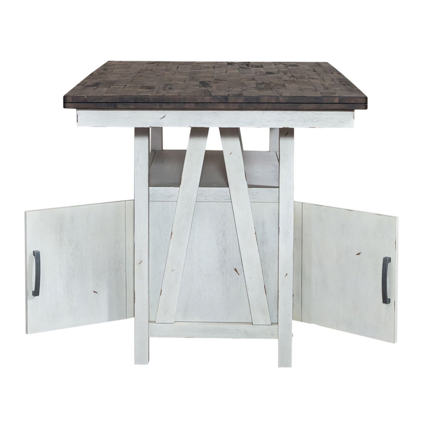 Farmhouse - Gathering Table - Two Tone White / Wood Tone