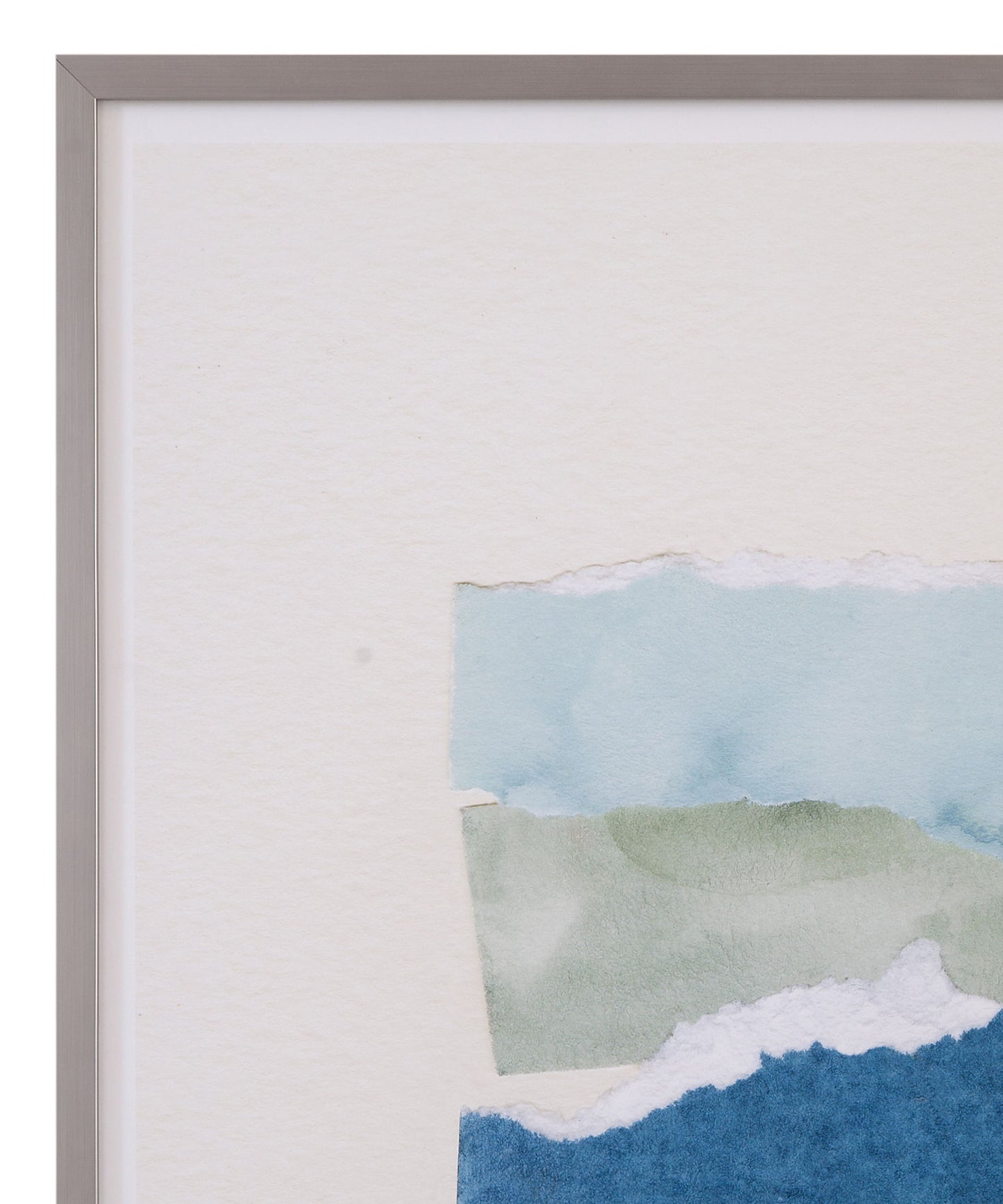 Seaside Color Study I Framed Print - Blue / Beige