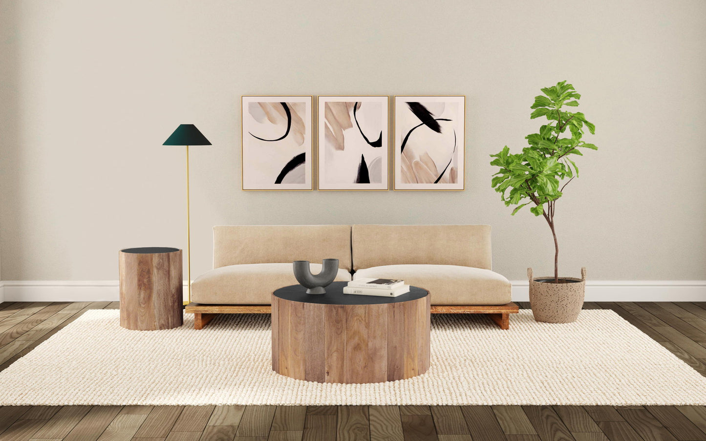 Adrienne - End Table - Light Brown