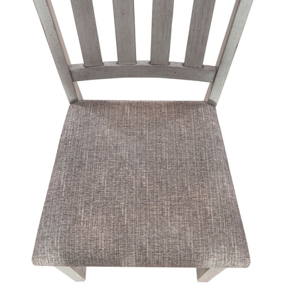 Newport - Splat Back Side Chair - Smokey Gray / Carbon Gray