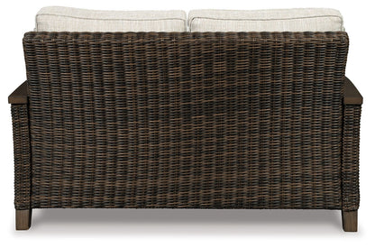 Paradise Trail - Loveseat w/Cushion - Medium Brown