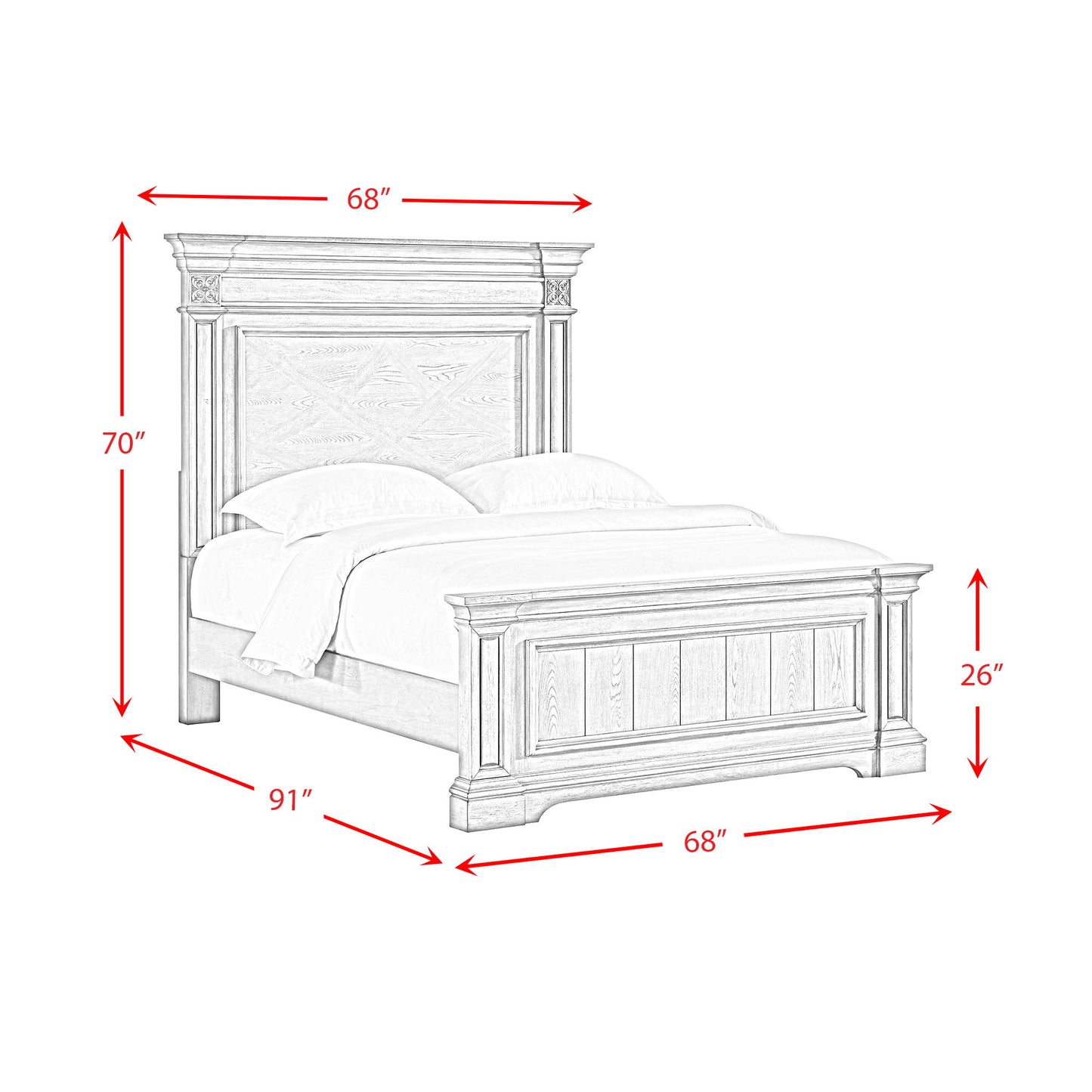 Glenmore - Panel Bed