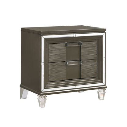 Twenty Nine - 2-Drawer Nightstand With USB - Dark Brown