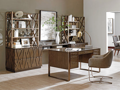 Cross Effect - Structure Desk - Dark Brown