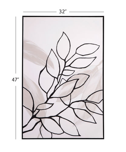 Harmony II Canvas Art - White / Black