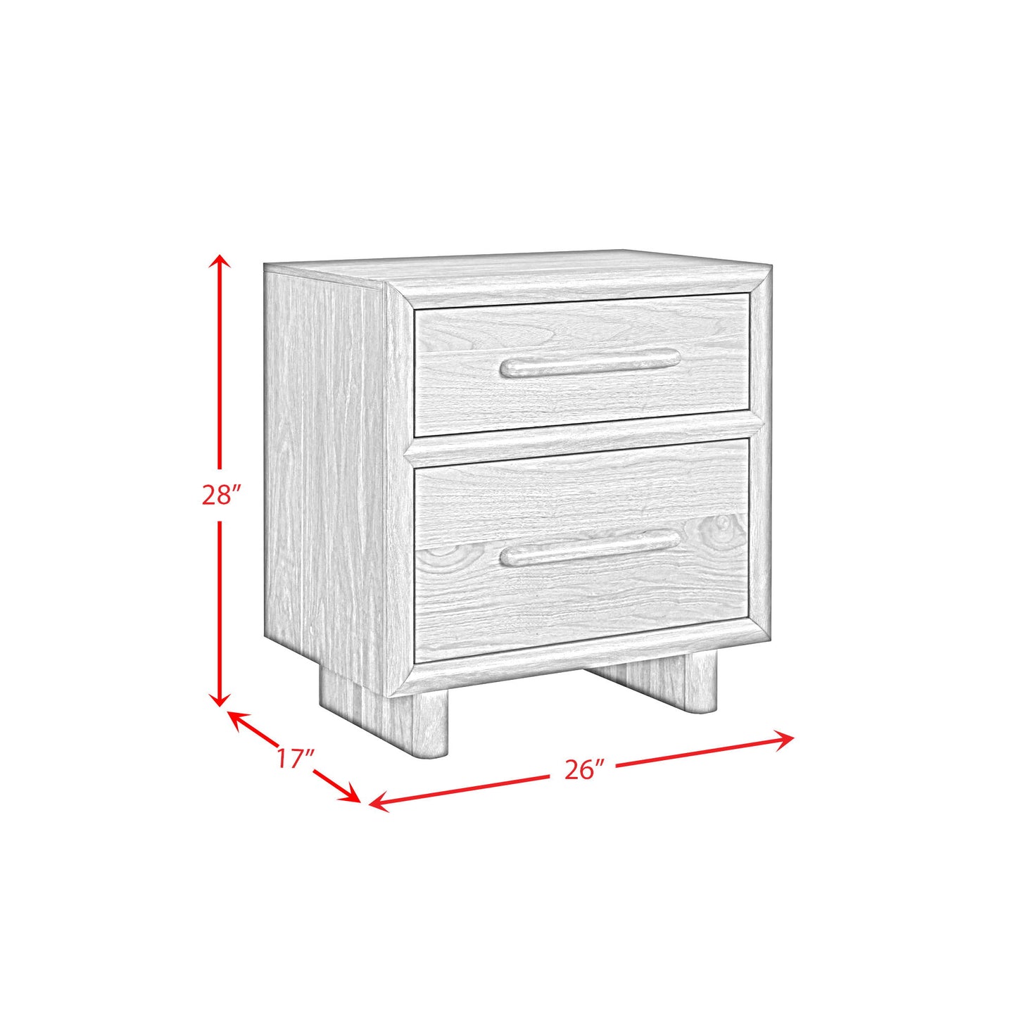 Brisbane - Upholstered Bedroom Set With Boucle And LED