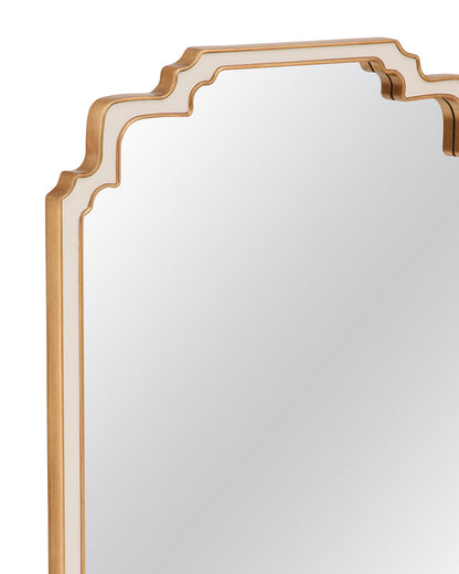 Wilmot - Wall Mirror - Cream / Antique Gold Leaf