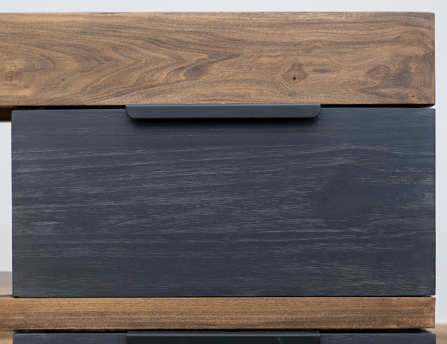 Tuxedo - TV Stand - Satin Black / Brown