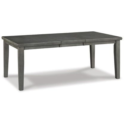 Hallanden - Rectangular Dining Room Butterfly Extension Table - Gray