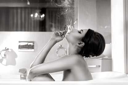 Sultry Serenity - 40" x 60" Framed Wall Art - Gray