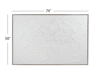 Paradisio Framed Canvas - White