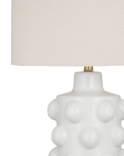 Lynn - Table Lamp - White - White / Polished Brass