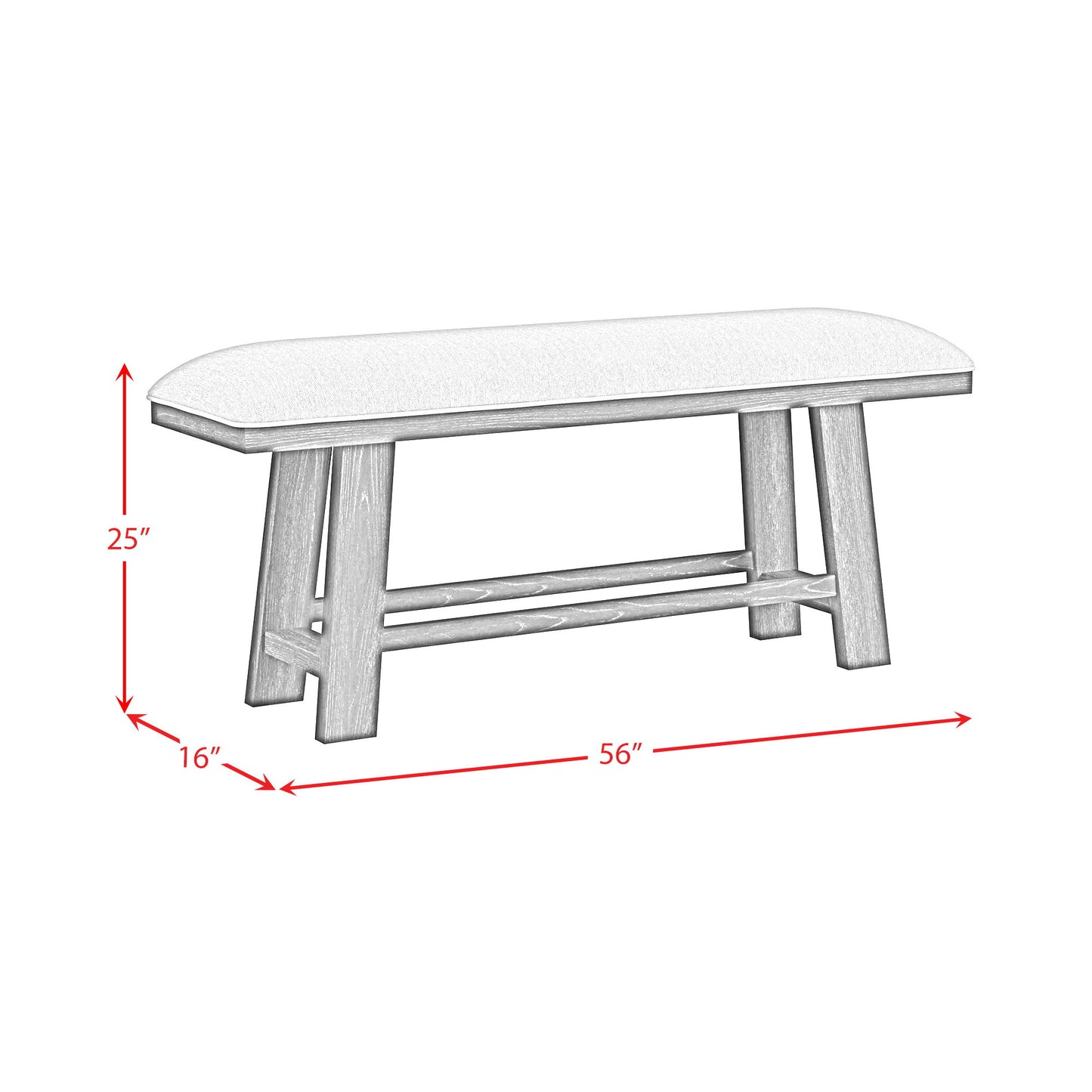 Transcend - Counter Bench - Charcoal