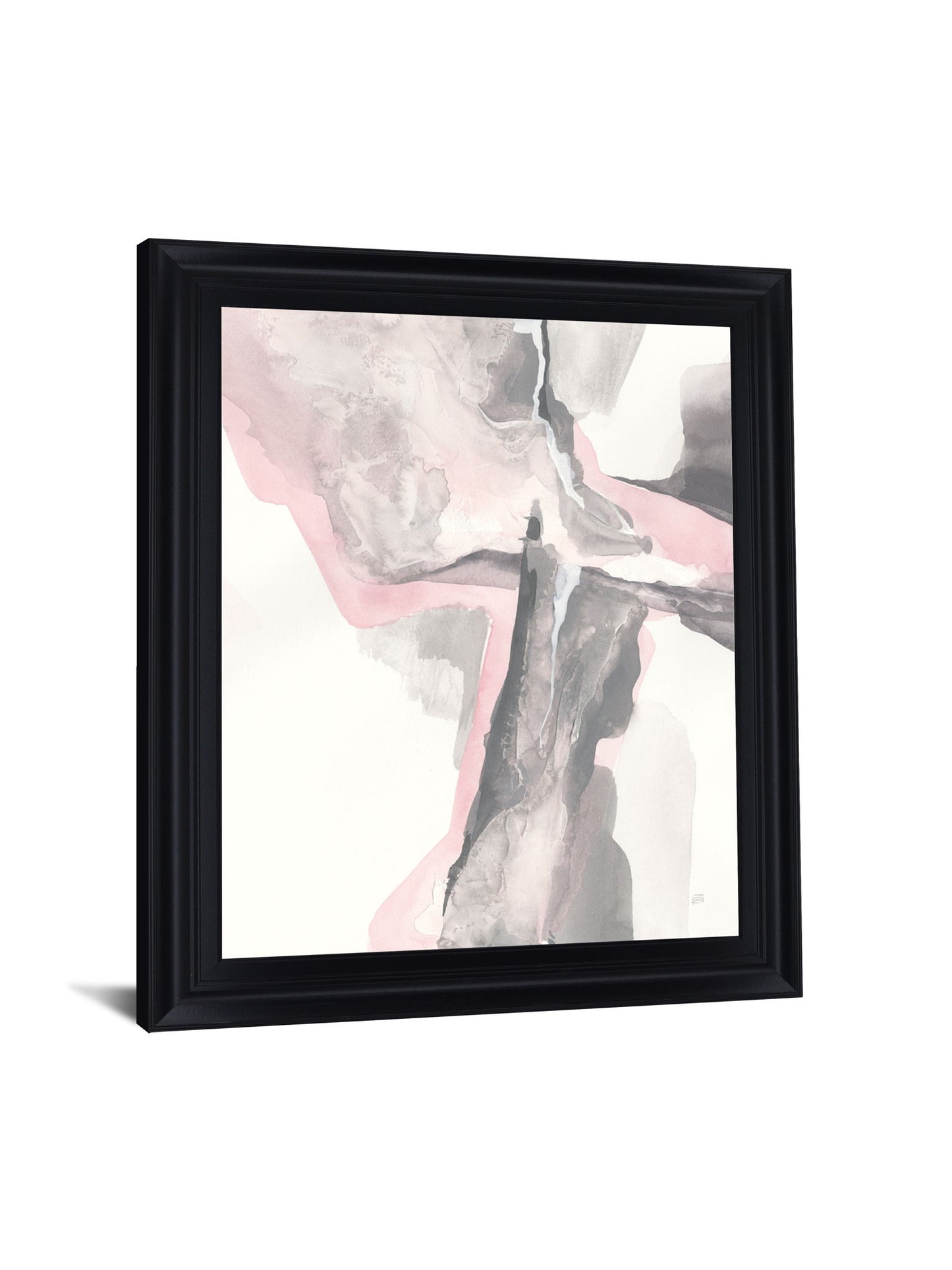 Dusky Petal Drift - 28" x 34" Framed Wall Art - Pink