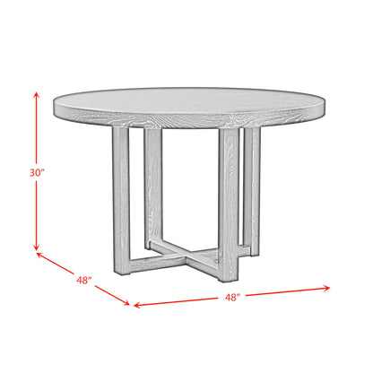 Bahama Breeze - 47.5" Round Dining Table - Black