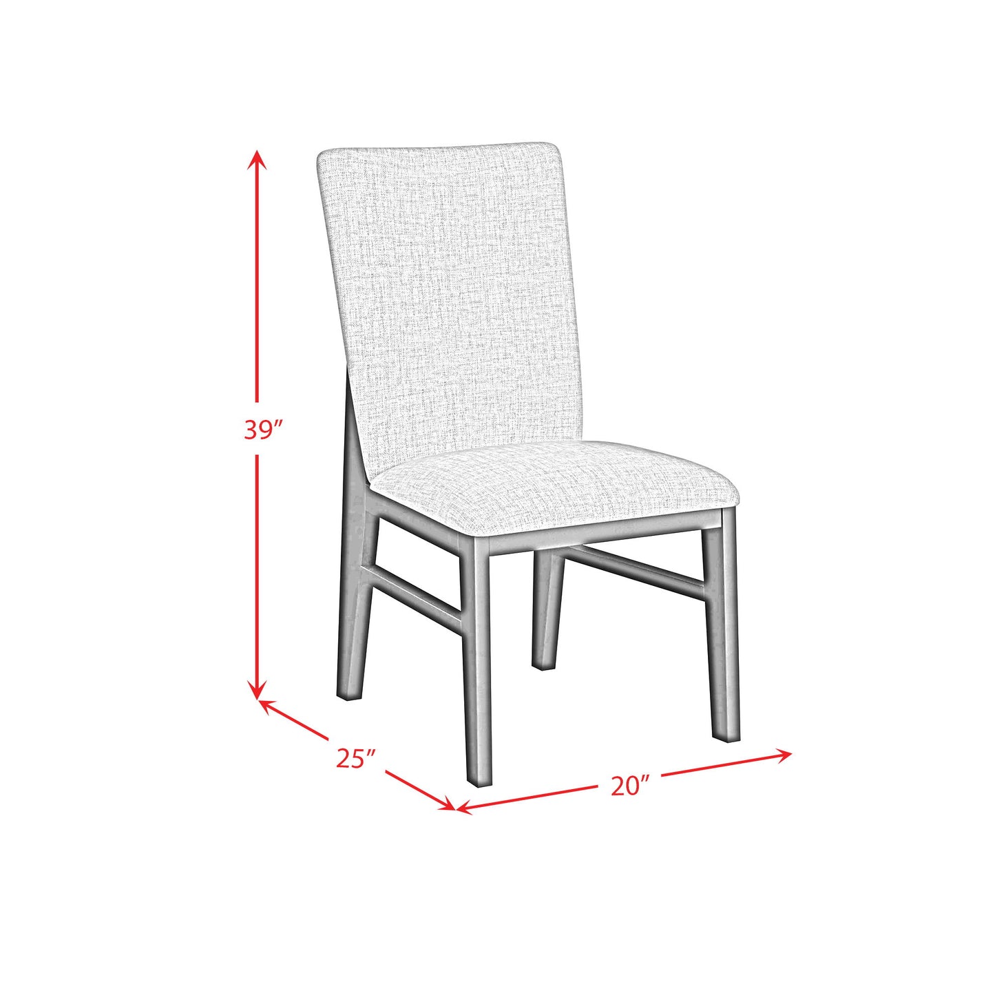 Marlene - Dining Side Chair (Set of 2) - Gray