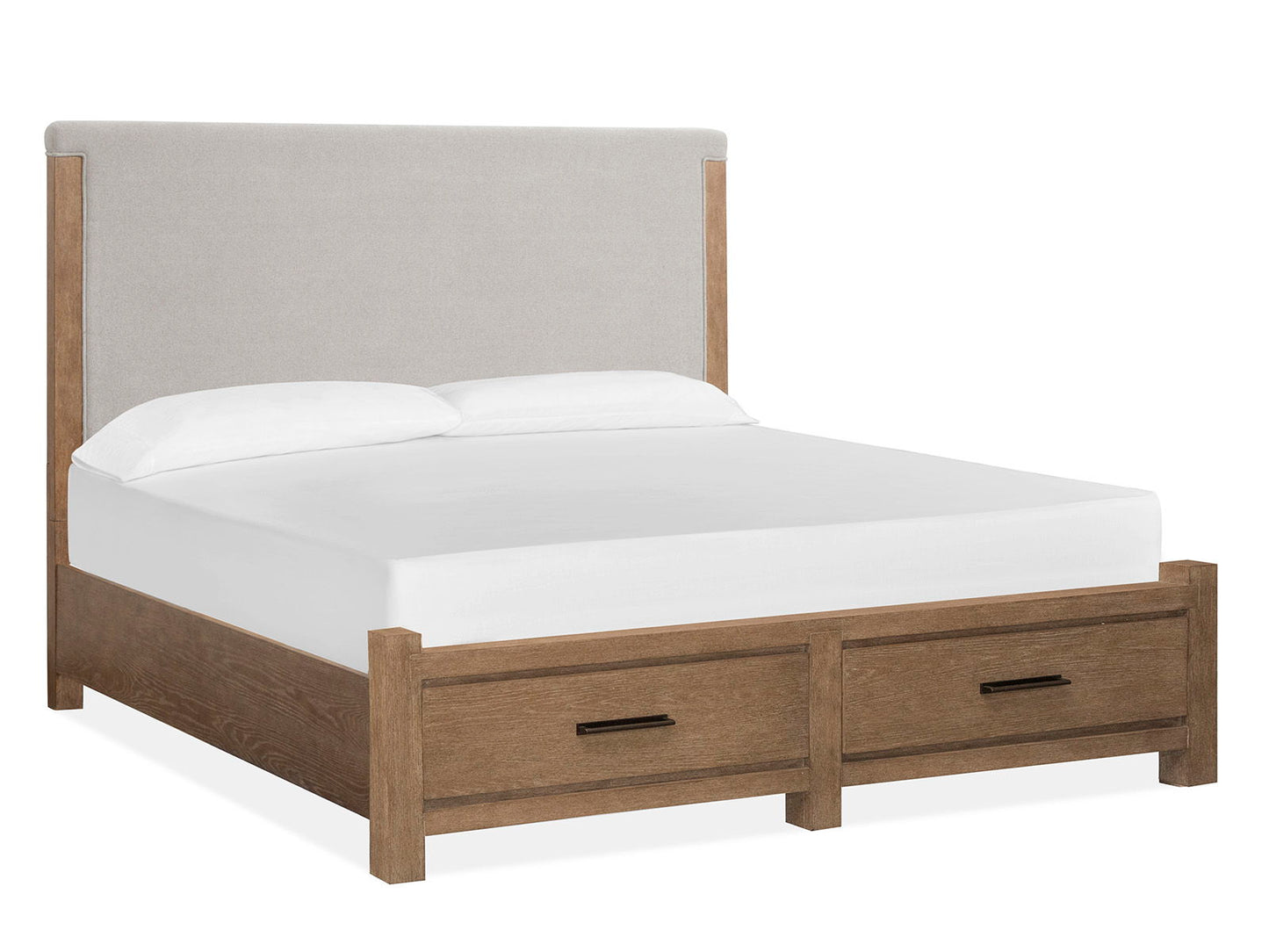 Plum Creek - Queen Panel Storage Footboard - Sierra Brown