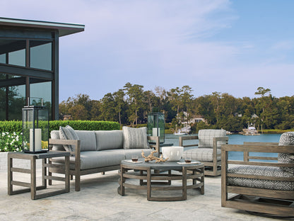 La Jolla - Wood Sofa - Dark Gray
