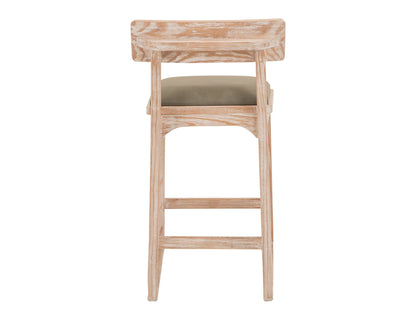 Balam - 24" Upholstered Barstool (Set of 2) - Light Brown