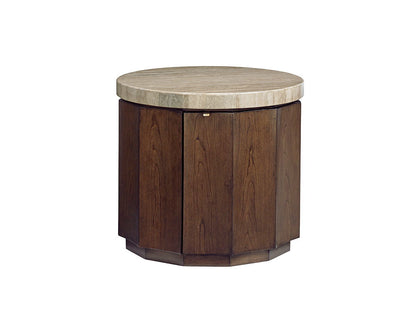Laurel Canyon - Glendora Drum Table - Dark Brown