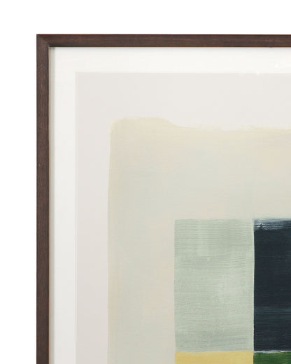 Sunny Patchwork I Framed Print - Gray