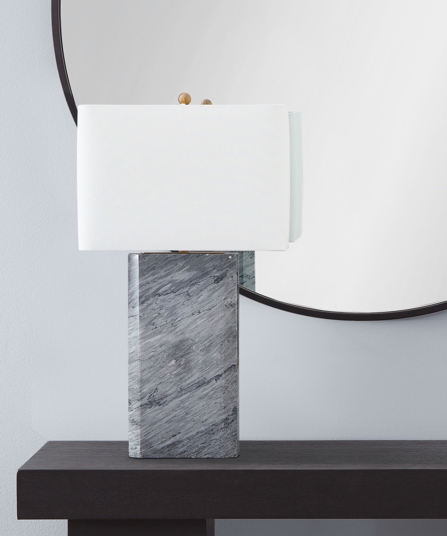 Leed - Table Lamp - Dark Gray / White