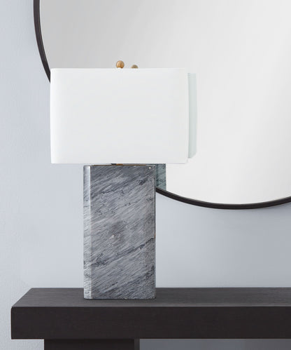 Leed - Table Lamp - Dark Gray / White