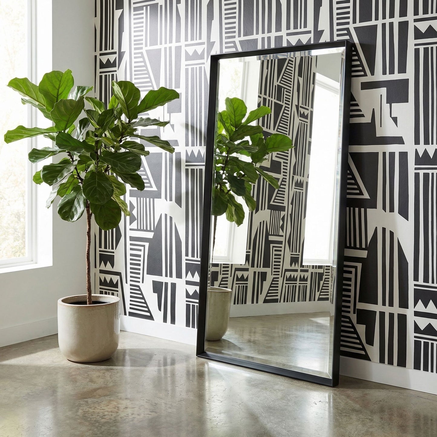 Sloan - Floor Mirror - Black
