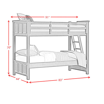 Hampton Kids - Bunk Bed With Ladder
