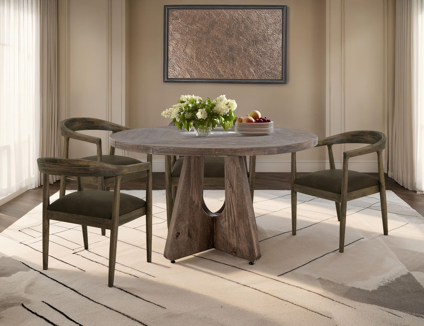 Natural Teca - Chair - Peanut Brown