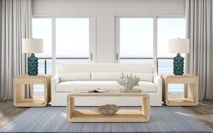 Damone - Coffee Table - Cerused White Oak