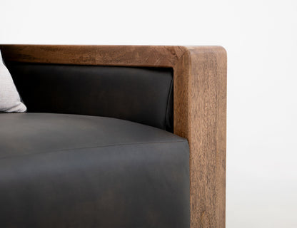 Ancora - Sofa - Dark Gray / Light Brown