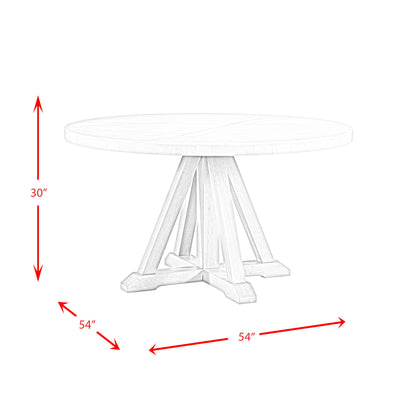 Lakeview - Round Dining Table - White