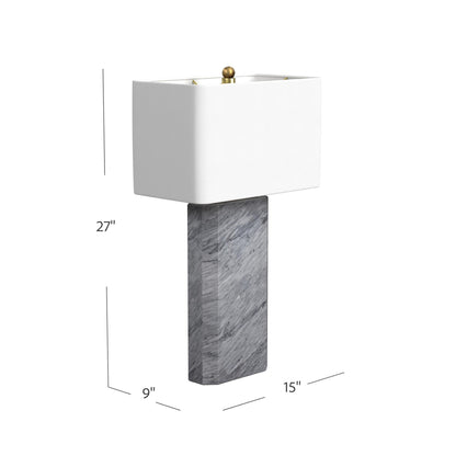 Leed - Table Lamp - Dark Gray / White