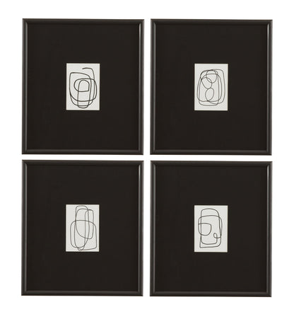 Form Study II Framed Print - Black