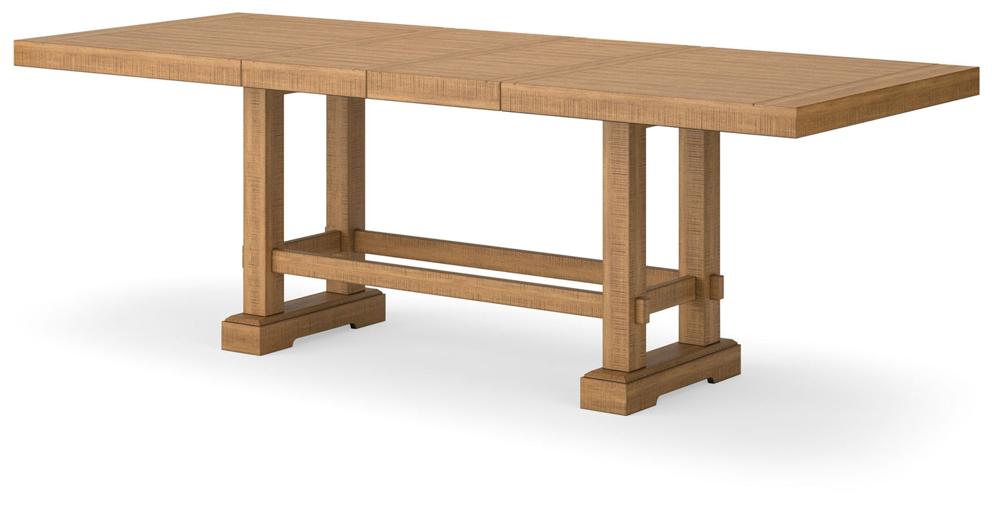 Havonplane - Rectangular Dining Room Counter Extension Table - Brown