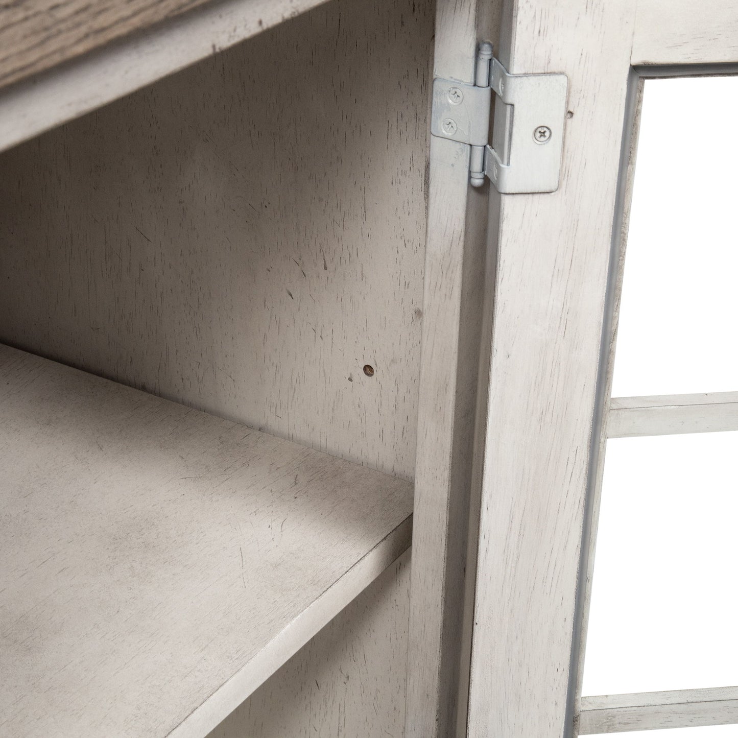 Whitney - Server - Antique Linen / Weathered Gray