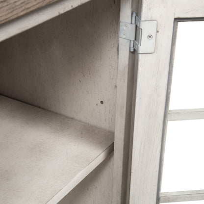 Whitney - Server - Antique Linen / Weathered Gray