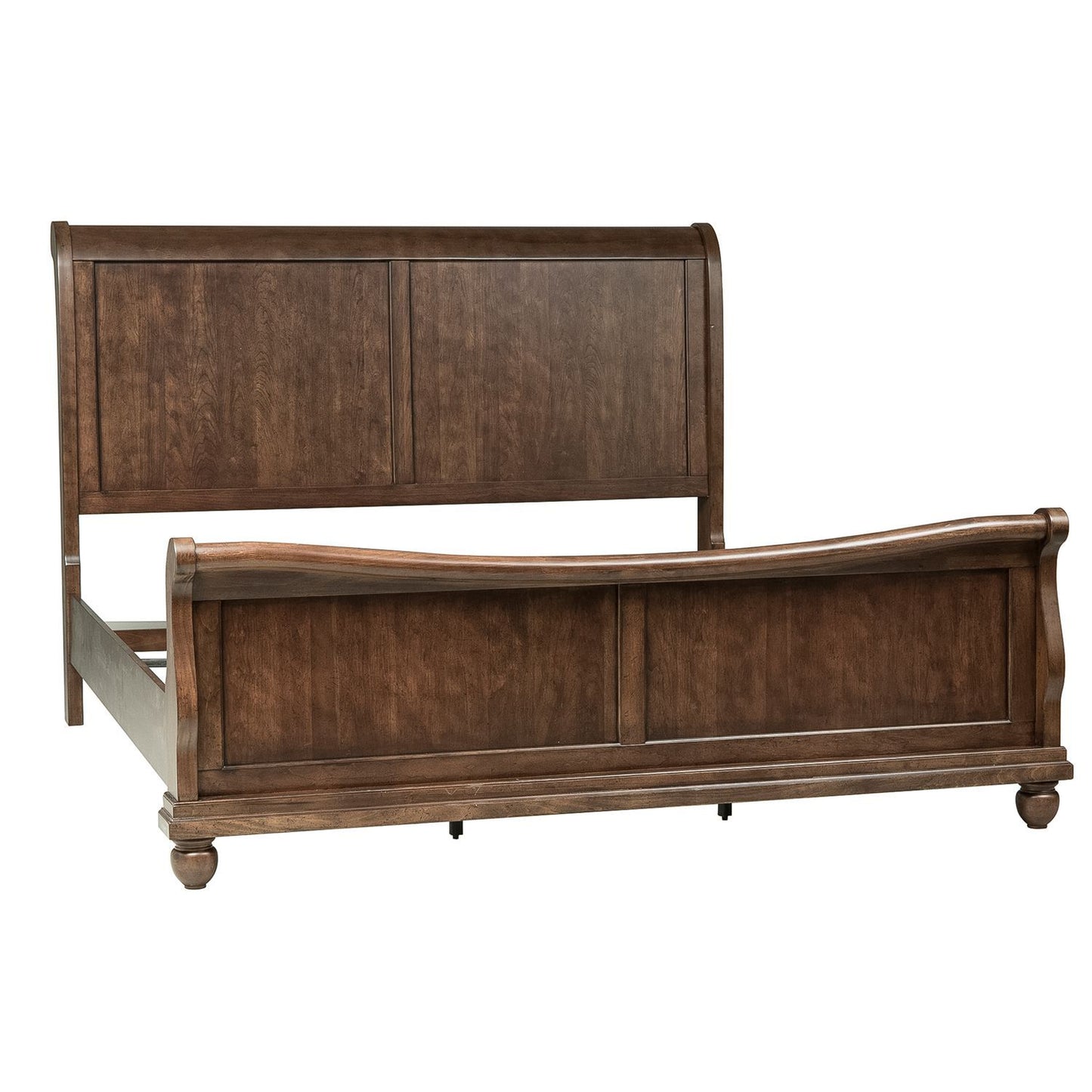 Rustic Traditions - California King Sleigh Rails - Rustic Cherry