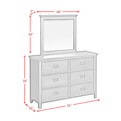 Hampton Kids - Dresser And Mirror Set