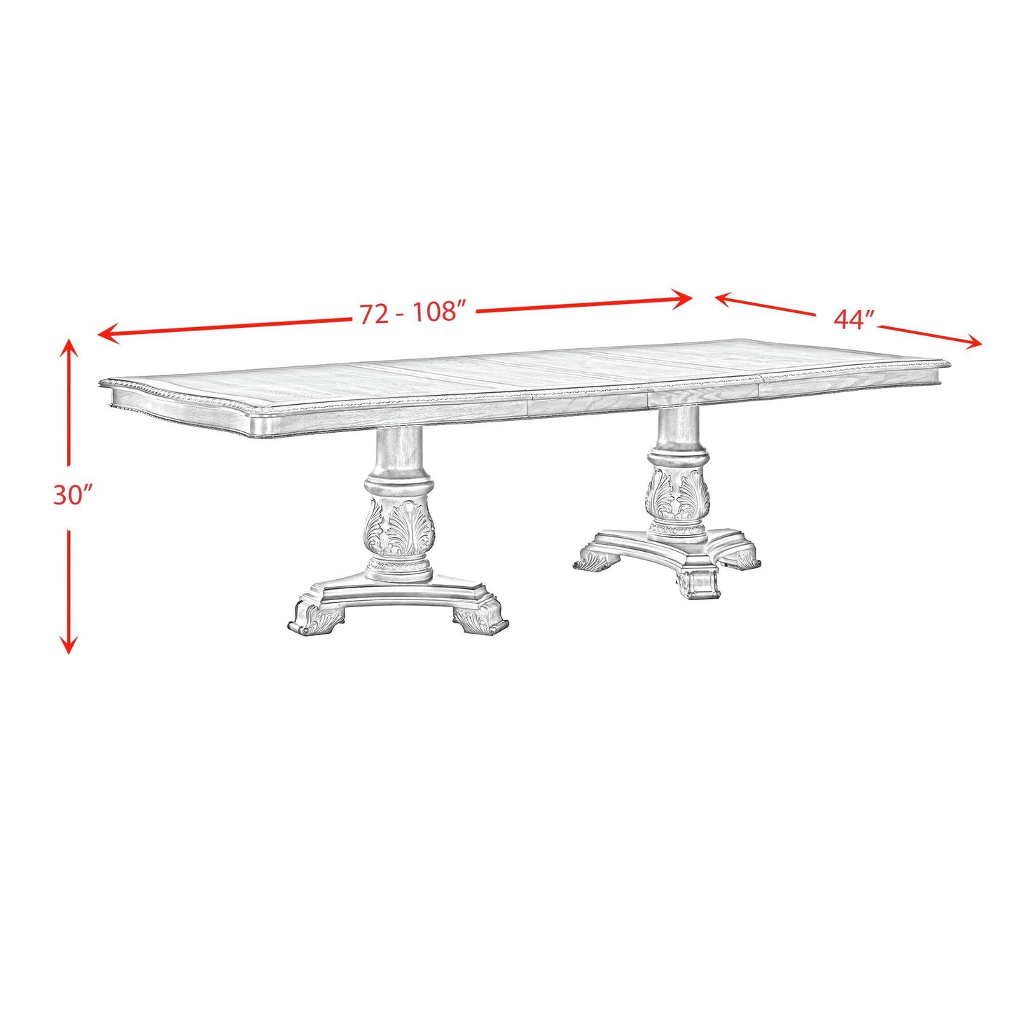 Madison Park - Rectangular Dining Table With 2 Leaves - Walnut