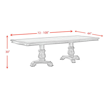 Madison Park - Rectangular Dining Table With 2 Leaves - Walnut